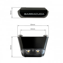 YMT7104-B1+N1002+NCAT : Barracuda License Plate Holder 2017-2020 Yamaha MT07