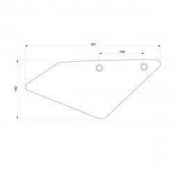 YMT7400-21+N400+N400 : Kit supporti numeri Trident Barracuda 2021-2022 Yamaha MT07