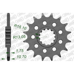 3033346-48013122 : Kit catena AFAM super-rinforzato - corona ultra-leggera Yamaha MT07