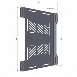 FS6100530001 : Hepco-Becker Luggage Rack Extension Yamaha MT07