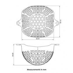 32271M : Griglia di protezione per faro Pyramid Yamaha MT07