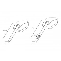 MIR.00.850.10201 : SW-Motech Sport Mirror Set Yamaha MT07