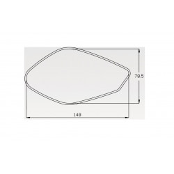 R-0852 : Revenge SS Bar End Mirrors De Pretto Moto 2017-2020 Yamaha MT07