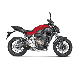 S-Y7R2-AFC : Linea di scarico Racing Carbonio Akrapovic 2017-2024 Yamaha MT07