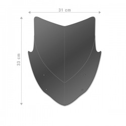 YMT7300-18 : Aerosport Windscreen Barracuda 2017-2020 Yamaha MT07