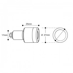N1000-XN : B-Lux Barracuda Handlebar Ends Yamaha MT07