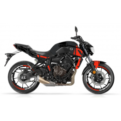 MECANIQUE18-NOIR-GRIS : BurnOut Mechanics Stickers 2018-2020 Yamaha MT07