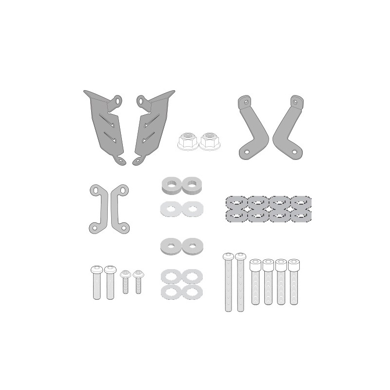 2140KIT : Givi Saddlebag Support Mounting Kit Yamaha MT07