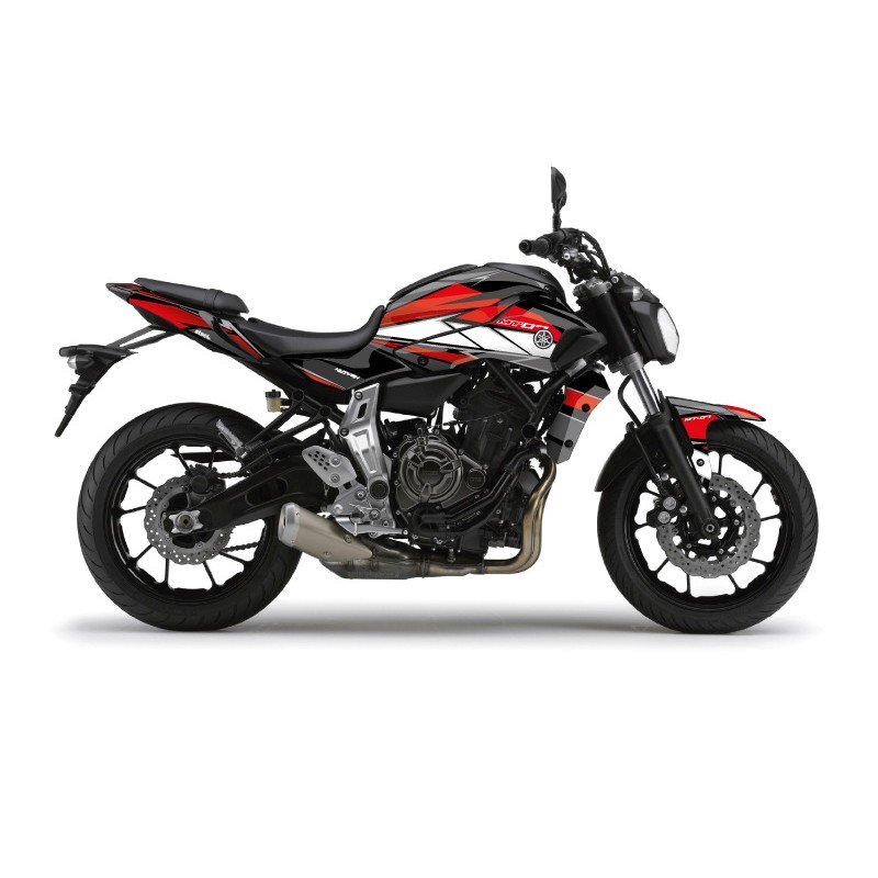 STEEL1 : Steel Kutvek Graphics Kit 2018-2020 Yamaha MT07 STEEL1 : Steel Kutvek Graphics Kit 2018-2020 Yamaha MT07