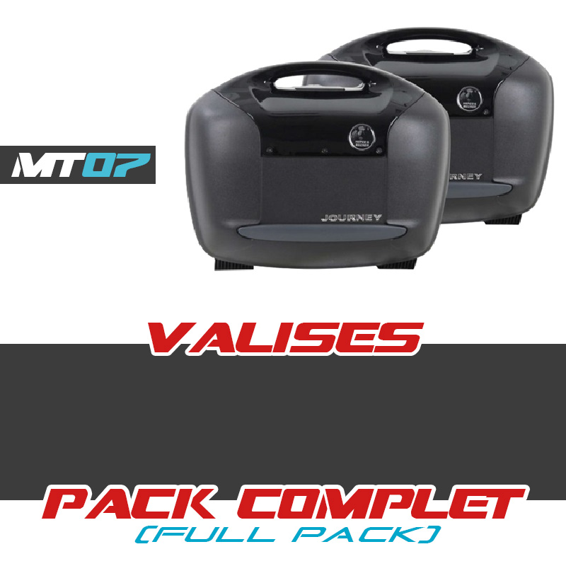 PACK1-JOURNEY42 : Pacchetto valigie Journey 42LT Hepco-Becker 2018-2020 Yamaha MT07