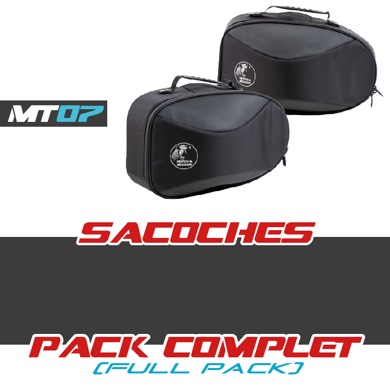 PACK1-RELOADED : Set borse laterali Street Reloaded Hepco-Becker 2018-2020 Yamaha MT07