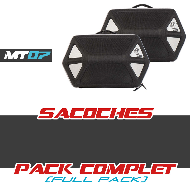 PACK1-SPEED : Set borse laterali Royster Speed Hepco-Becker 2018-2020 Yamaha MT07