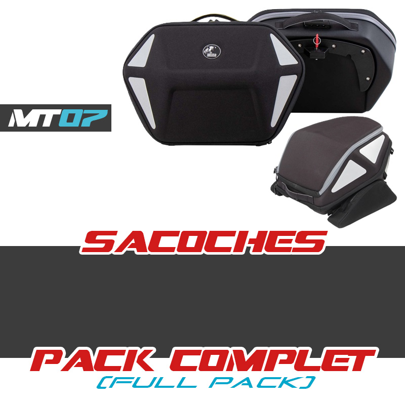PACKCOMPLET1-NEO : Side Bags + Royster Néo Seat Pack Hepco-Becker 2018-2020 Yamaha MT07