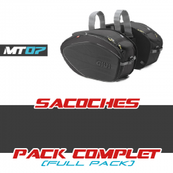 PACK-EA100C-TE2140 : Givi expandable saddlebags pack Yamaha MT07