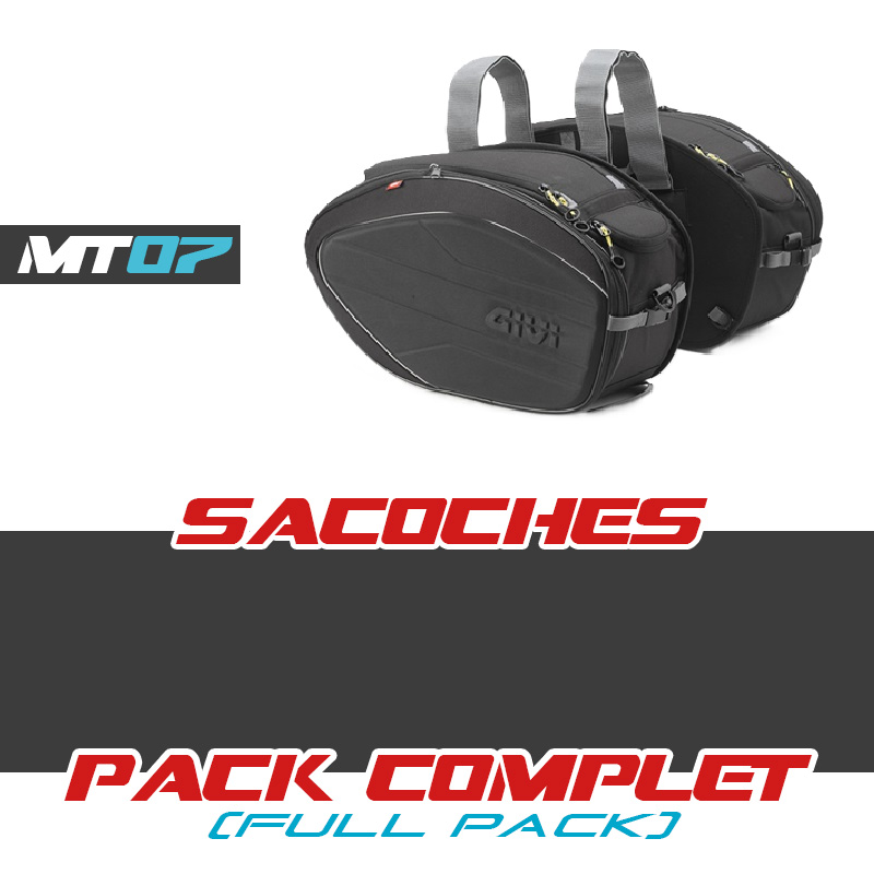 PACK-EA100C-TE2140 : Paquete de alforjas extensibles Givi Yamaha MT07