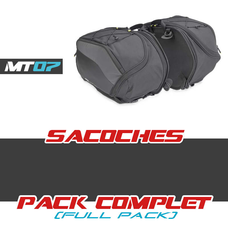 PACK-EA127B-TE2140 : Givi 20/30LT Expandable Side Bags Pack Yamaha MT07