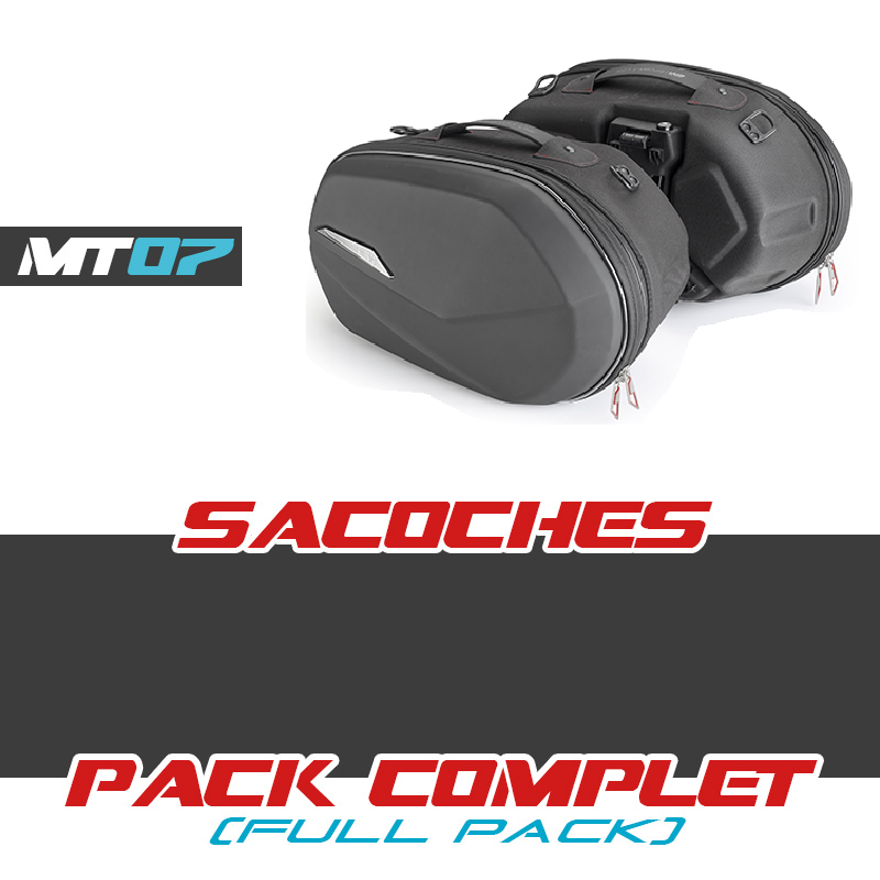 PACK-ST609-TE2140 : Givi 25LT Expandable Side Bags Pack Yamaha MT07