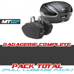 PACK-V47NNT-EA100C : Complete Givi pack V47 top case + EA100C saddlebags Yamaha MT07