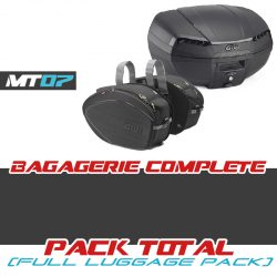 PACK-E46NB-EA100C : Complete pack Givi top case E46 Riviera + saddlebags EA100C Yamaha MT07