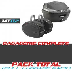 PACK-B37NT-EA100C : Complete pack Givi top case B37 Blade + saddlebags EA100C Yamaha MT07