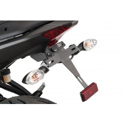 PACK1-SUP-PLAQUE-MT07 : Complete License Plate Holder Kit Puig 2018-2020 Yamaha MT07