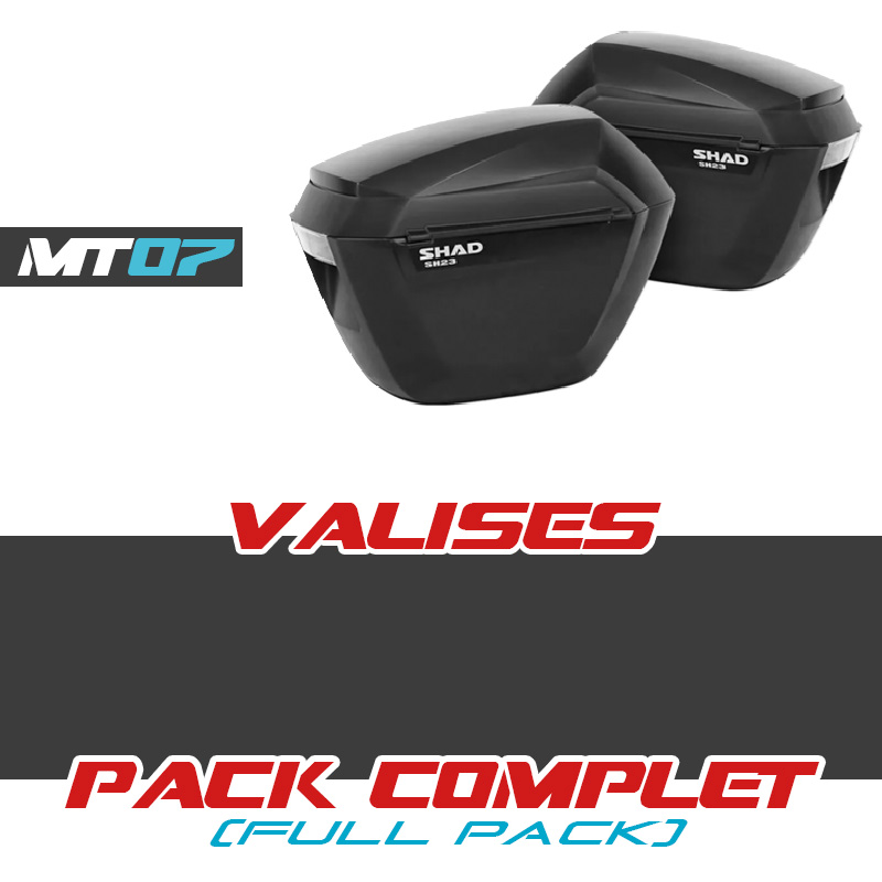 PACK-SH23-MT07 : Shad SH23 Side Cases Pack Yamaha MT07