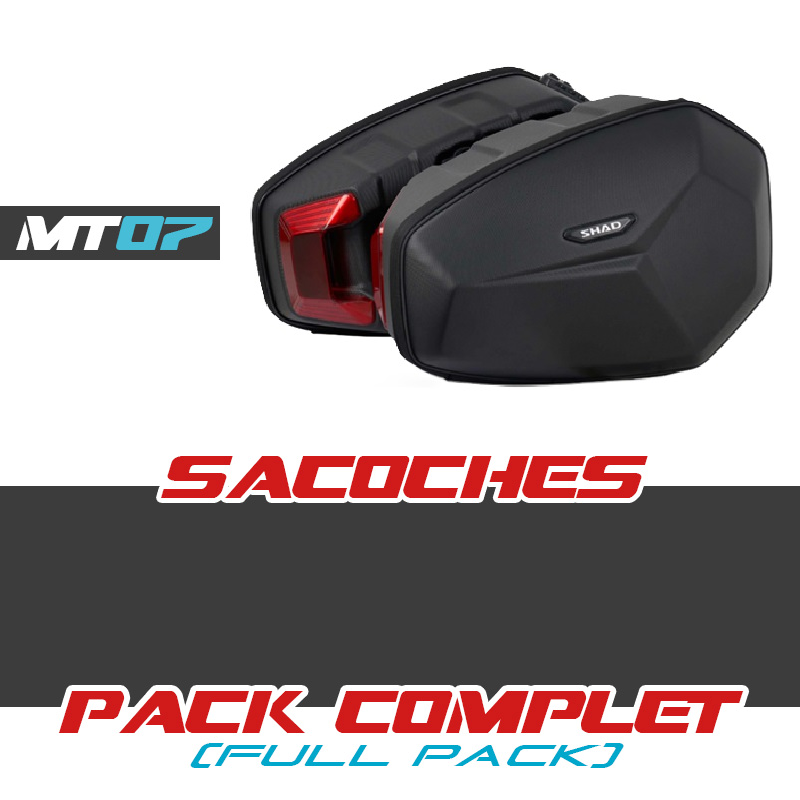 PACK-E48SR-MT07 : Kit borse laterali Hard Shell E48SR Shad Yamaha MT07