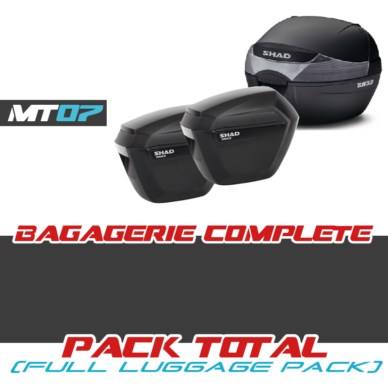 PACKCOMPLET-SH33-SH23-MT07 : Complete Shad Pack SH33+SH23 Yamaha MT07