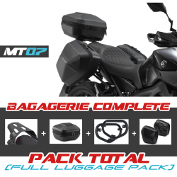 PACK1-URBAN-MT07 : Complete set Top case + URBAN side cases SW-Motech 2018-2024 Yamaha MT07