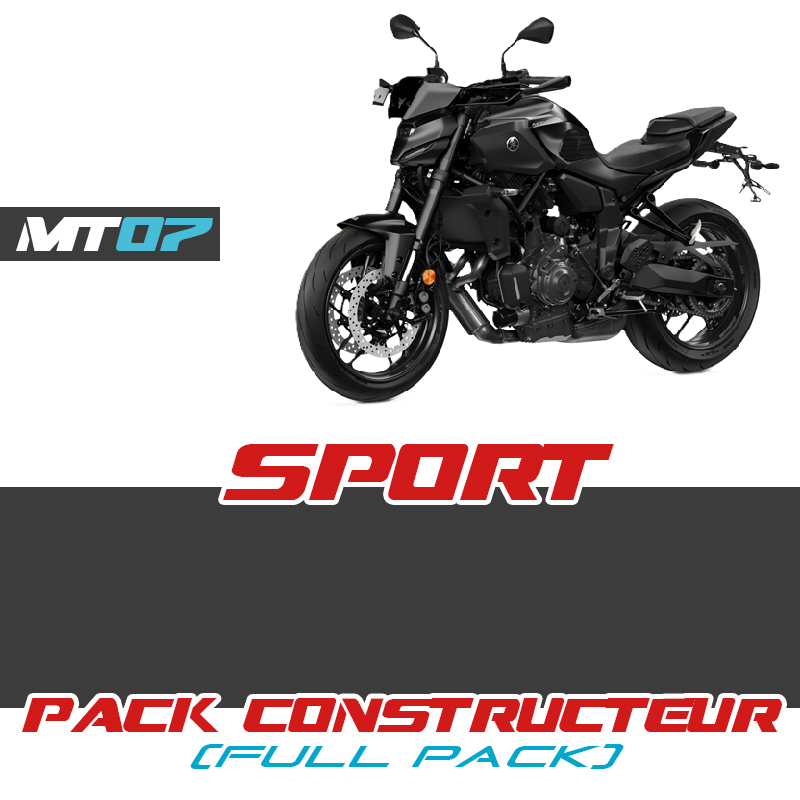 BLW-SP0RT-00-00 : Pacchetto SPORT Nero Yamaha 2025 Yamaha MT07