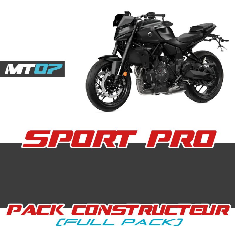 BLW-SP0RT-P0-00 : SPORT-PRO-Paket Schwarz Yamaha 2025 Yamaha MT-07