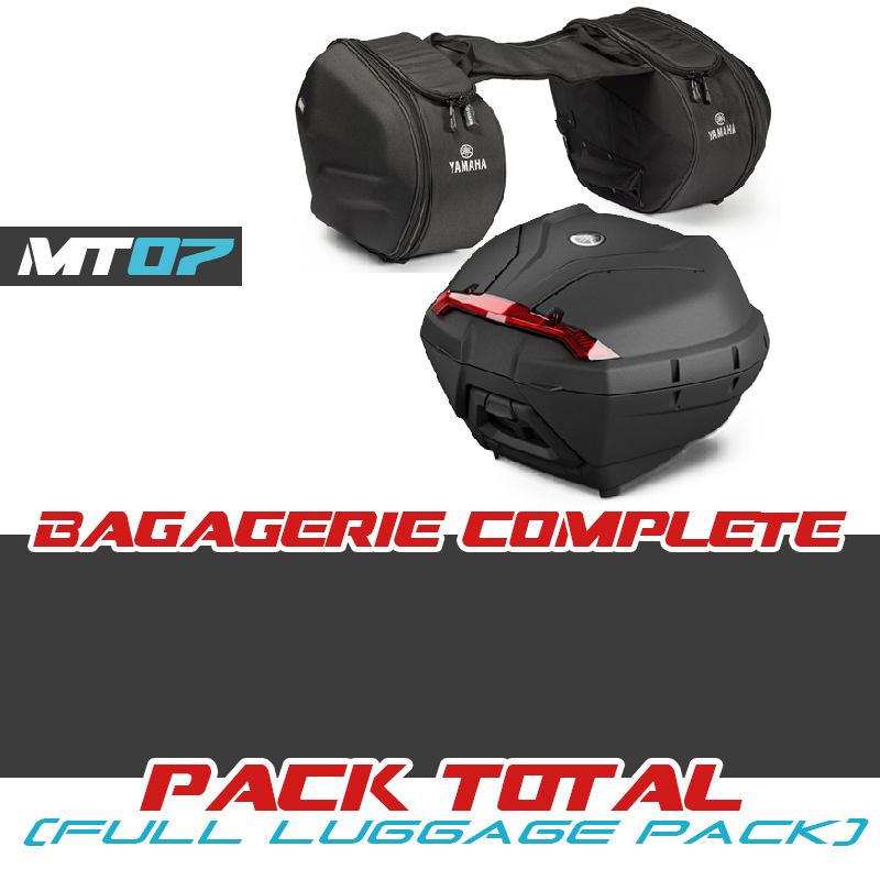 PACK-MT07-34SAC-25 : Paquete top-case 34 LT + alforjas Yamaha 2025 Yamaha MT07
