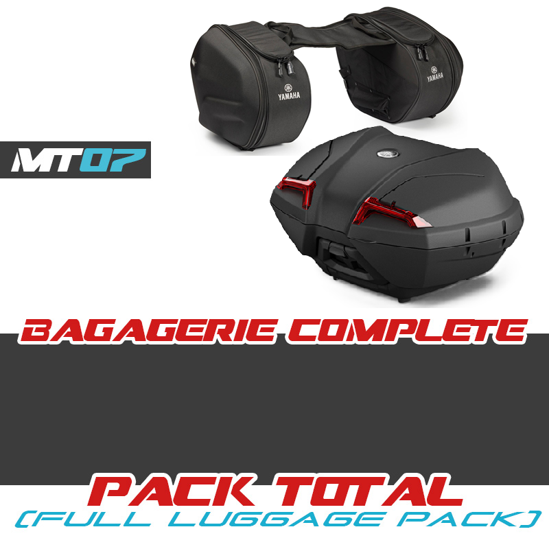 PACK-MT07-45SAC-25 : Pack Topcase 45 L + Satteltaschen Yamaha 2025 Yamaha MT07