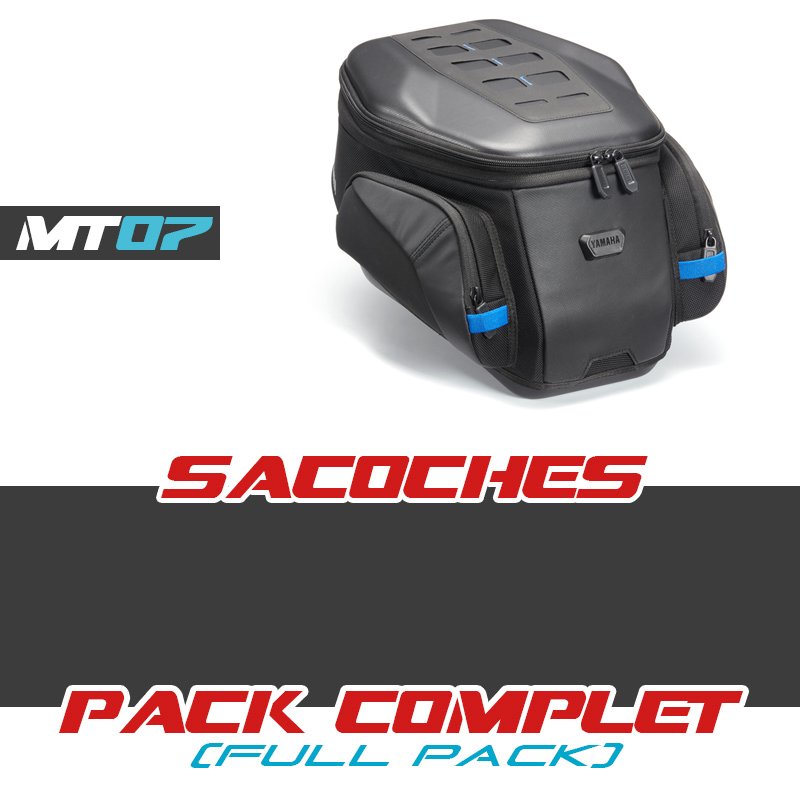 PACK-MT07-TRAVEL-1820 : Paquete bolsa de depósito Travel Yamaha 2018-2020 Yamaha MT07