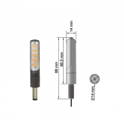 CLIGNO00622 : Freccie LED Electro Mini BCD Design Yamaha MT-07
