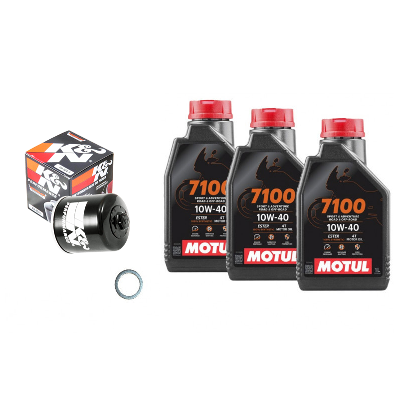 PACK-VIDANGE-PREMIUM-MT07-N : Kit cambio olio Premium Nero MT07 Yamaha MT-07